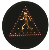 Optique de feux piétons et priorité