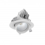 Spot LED à cardan pivotant IP20/IK06 - 100 lm/W - 10 W à 45 W