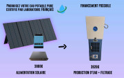 Station d'eau atmosphérique solaire - 80 L/jour