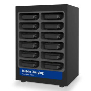 Station de charge pour batterie de secours - 12 Batteries - Triple connectique - Témoin de charge