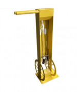 Station de réparation de vélos sur platine - 8 câbles outils - H.1250 mm x L.540 mm x P.400 mm