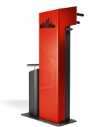 Station de réparation pour vélos en acier inoxydable