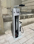 Station de réparation vélo avec pompe de gonflage - Inox