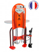 Station de réparation pour vélo et matériels de glisse