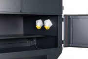 Coffre de chantier à roulettes - 2 prises 220v - Dim. L1400 x P845 x H1970 mm