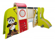 Structure de motricité avec toboggan