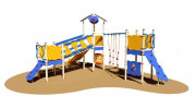 Structure multi jeux - Pour enfant de 3 à 12 ans - Hauteur de chute 150 cm
