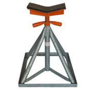 Support de quille réglable en acier - Tête en V - Hauteur : de 51 cm à 81 cm