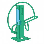 Support et station recharge extérieure pour vélo électrique