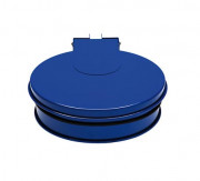 Support sac poubelle en acier avec couvercle - Capacité : 110 L - Dimensions (LxPxH): 415 × 535 × 150 mm - Finition : Poudré polyester