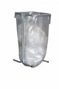 Support sac poubelle souple - Volume max 120 L - Fixe ou sur roulettes