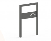 Support vélo avec tôle centrale