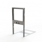 Arceau vélos en acier PMR - 2 places - L.400 x H.870 mm - À sceller