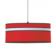 Suspension cylindrique en coton couleur