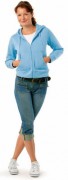 Sweat-shirt personnalisé manches longues femme - Sweat-shirt femme zippée à capuche molleton