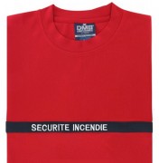 T-shirt incendie en microfibre