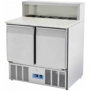 Table à pizza réfrigérée granit 2 portes