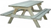 Table banc en bois