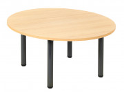 Table basse ORGA monobloc pieds ronds – Rond – Ø 80 cm - Plateau mélaminé