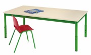 Table cantine réglable pour maternelle