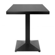 Table carré en bois mélaminé couleur acajou - T-ZN41-74