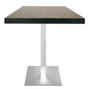 Table carrée en bois plaqué avec motif bois - Plateau 60x60 cm