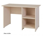 Bureau avec niche KUMYOS – Dim.1000 x 600 mm ou 1200 x 600 mm - Structure mélaminé