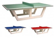 Table de ping-pong en béton armé