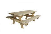 Table de pique-nique pin traité classe 4