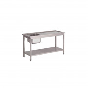 Table de prélavage gauche pour lave-vaisselle à capot