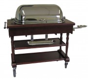 Table de service restauration à roulettes - 3 plateaux - Dim. L1140 x l600 x H1070 mm