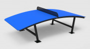 Table ping pong foot en acier