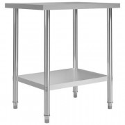 Table de travail de cuisine Inox