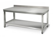 Table de travail en inox 200 cm