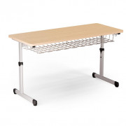 Table scolaire rectangulaire double