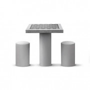 Table d'échec et dames extérieure