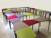 Table modulable pour école primaire - Taille 4 à 6