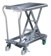 Table élévatrice manuelle en inox - 100 à 400 kg