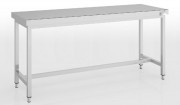 Table inox centrale ou adossée Largeur 2400 mm