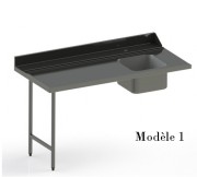 Table inox d'entrée