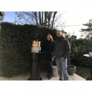 Table mange debout brasero