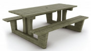 Table pique-nique bois traité