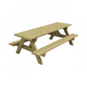 Table pique-nique en bois Tatihou pour enfants - A poser ou sceller - L.1790 x l.1020 x H.600 mm