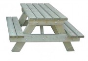 Table pique nique tout bois