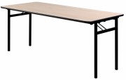 Table pliante de collectivité rectangulaire - Formats : Rectangulaire ou Rond - Mélaminé ou stratifié avec chant PVC
