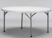 Table pliante pour hôtellerie  - Diamètre: 152 ou 180 cm - Hauteur : 74 cm