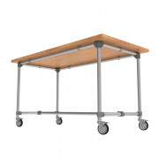 Table tubulaire présentoir vètements