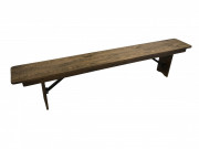 Banc rustique pliant en bois