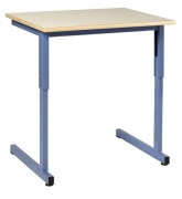 Table scolaire réglable à dégagement latéral