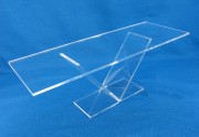 Support de présentation transparent Plexiglas, verre acrylique